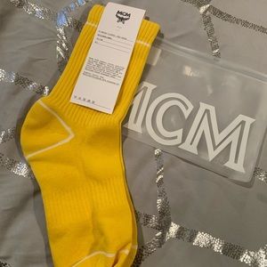 Mcm yellow socks